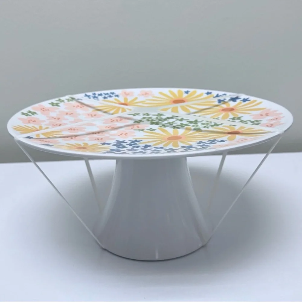 New! Target Spritz Daisies Dessert Pedestal, Spring & Summer Cake Plate